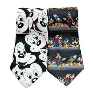 Vintage Disney Unlimited|Tie|Mickey Face & Disney Character‎ Expressions
